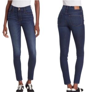 Madewell Dark Wash Skinny Skinny Raw Hem Jeans Size 28